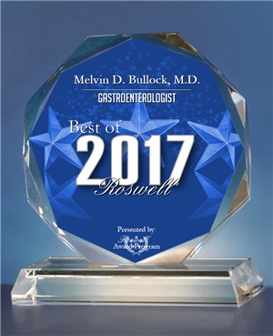 Melvin Bullock, MD best of Roswell 2017 Gastroenterologist